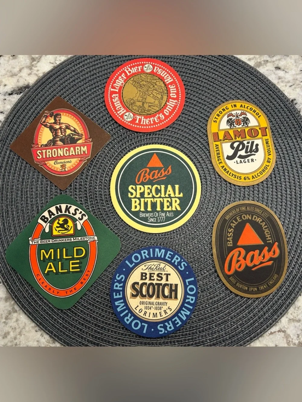 First Edition - Vintage British Pub Mats - 25 Count Coasters